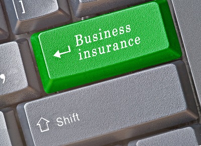 business insurance keyboard button